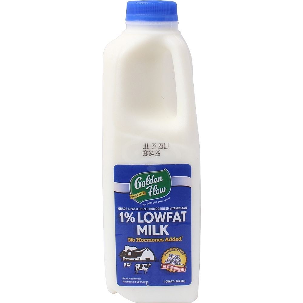 Golden Flow Blue Milk Small, 32 Oz | Mega 53 - Kosher Grocery